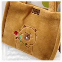 Sac à dos en peluche personnalisé mignon et nouveau, grand sac à dos Capybara, magnifiques sacs fourre-tout pour femmes