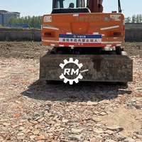 Excavatrice hydraulique sur roues d'occasion HITACHI ZX130W, 13 tonnes, pour travaux de terrassement et de génie civil, ZX170W ZX120W ZX140W