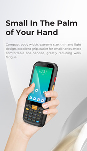 เครื่องสแกนบาร์โค้ดแบบพกพา PDA ทนทาน รองรับ 4G NFC ระบบปฏิบัติการ <span class=keywords><strong>Android</strong></span> <span class=keywords><strong>11</strong></span> สำหรับงานโลจิสติกส์ พร้อมคีย์บอร์ด หน้าจอ 4 นิ้ว แรม 3GB รอม 32GB มีสินค้าในสต็อก - Product Image 4
