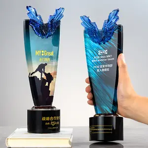 2023 popüler reçine ödülleri özelleştirilmiş UV baskı logosu en iyi yıldız ödülleri liuli ödülleri