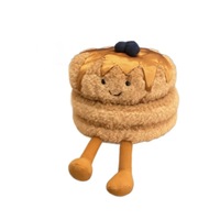 Nouvelle série de jouets en peluche Jelly Catt Fun Food : Délicieuse crêpe au sirop d'érable et aux myrtilles pour le thé de l'après-midi, un cadeau délicat pour femmes