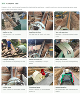 Broyeur de bois pour champignons Africa Market MX-1200, moteur 110KW, 8 lames mobiles, faible entretien