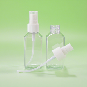 Chất lượng cao hình vuông Chai nhựa PET cho mặt kem & Sữa rửa mặt Bao bì với phun bơm tùy chỉnh in ấn - Product Image 2