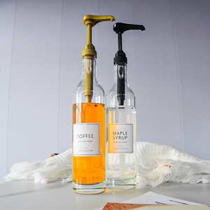 Dispensador de jarabe de café, botella de jarabe, 500ml, botellas de bomba de jarabe de café de arce para barra de café, cocina, fiesta multifunción Popular - Product Image 4