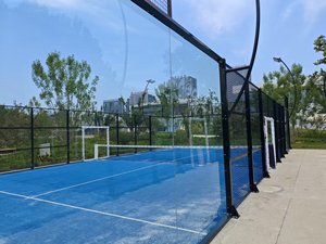 Fabricante de pistas de pádel panorámicas estándar FIP, precio de fábrica, vidrio de 12 mm, LED, certificado CE, cancha de pádel para exteriores e interiores - Product Image 6