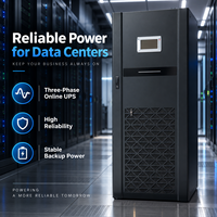 Système d'alimentation de secours industriel en ligne à basse fréquence 10KVA-60KVA triphasé PF 0.8 avec contrôle DSP et écran tactile LCD