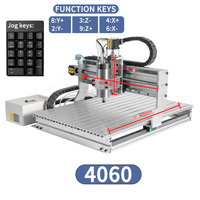 JS-1500W 4060/6090/3040 Kleine CNC-machine, 3/4-assige vierkante rail desktopfrees voor hobby-houtbewerking en metaalgravure