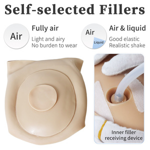 Gonflable 6 Mois À 9 Mois Énorme <span class=keywords><strong>Femme</strong></span> <span class=keywords><strong>Enceinte</strong></span> Ventre Gonflable Silicone Corps Portant Grand Grossesse Ventre Props - Product Image 2