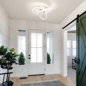 Lámpara de <span class=keywords><strong>Techo</strong></span> LED Curva Moderna de Luz Blanca Diurna para Pasillo, Escalera, Cocina, Baño, <span class=keywords><strong>Dormitorio</strong></span>, Balcón, Lavadero, Hogar - Product Image 2