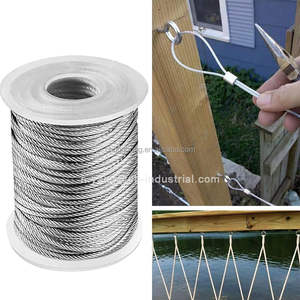 Kit de cuerda de alambre para <span class=keywords><strong>tendedero</strong></span> recubierto de PVC de 1/16 ", tensor de alambre de acero inoxidable recubierto de vinilo, Kit de tensor de Cable resistente - Product Image 4