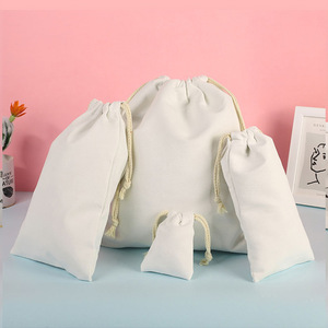 Sacs en toile à cordon de serrage de l'usine de sacs Yifan de la ville de Longgang, sacs en coton et lin pour bijoux, emballage cadeau, impression de logo personnalisée - Product Image 2