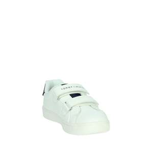Sneakers Tommy Hilfiger per Bambini Bianche e Blu con Chiusura in Velcro Scarpe Casual - Product Image 5
