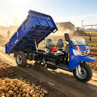 Tuk-tuk diesel à trois roues, camion benne lourd 25 CV 3000 kg, moteur refroidi par eau pour usage agricole et minier