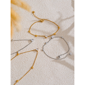 JINYOU 5086 Set <span class=keywords><strong>di</strong></span> Collana e Bracciale con Cuore in Zirconia Cubica Lucida, Set <span class=keywords><strong>di</strong></span> <span class=keywords><strong>Gioielli</strong></span> in Acciaio Inossidabile PVD per Donne, <span class=keywords><strong>Gioielli</strong></span> per <span class=keywords><strong>San</strong></span> <span class=keywords><strong>Valentino</strong></span> - Product Image 2