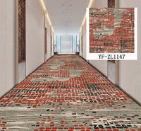 Moquette murale commerciale pour couloir, tapis de luxe léger en nylon imprimé chinois de qualité supérieure pour hôtels