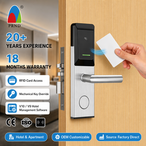 ระบบล็อคโรงแรมอัจฉริยะ RFID พร้อมซอฟต์แวร์จัดการฟรี มาตรฐานอเมริกัน รุ่น PRF290 วัสดุสแตนเลส - Product Image 1