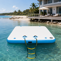 Plateforme de quai gonflable robuste avec noyau en Drop Stitch haute pression pour bateaux, yachts et utilisation en bord de mer
