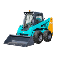Bucket 0.4m³ SWL3220 1100kg Skid Steer Loader untuk Lokasi Konstruksi Bangunan