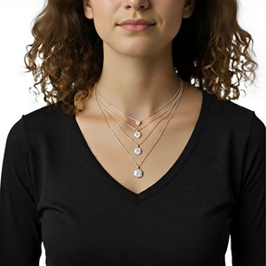 Timeless 1.50ctw IGI Certified Lab-Grown Diamond Fine Jewelry <b>Pendant</b> 14KT <b>Solid</b> <b>Gold</b> Women's Minimalist Prong Setting Everyday - Product Image 2