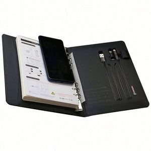 A5 Promotional Agenda Recycled Loose-Leaf Printed Exercise Book Smart Diary Wireless Charger Powerbank Gift Inteligente Reusable - Product Image 1