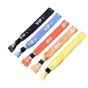 Pulseras de Tela VIP Personalizadas para Eventos, Pulseras de Admisión, Pulseras de Color sin Logotipo, Resistentes, para Conciertos, Fiestas, Regalos Promocionales - Product Image 1