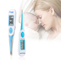 Thermomètre numérique LCD flexible haute précision pour la mesure axillaire et orale, thermomètre pour bébé