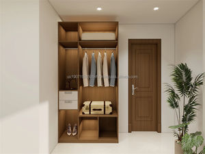 Juego de Dormitorio Económico para Hotel Comercial de 3 Estrellas con Cama de Madera, Armario, Sofá, Mesitas de Noche, Mueble para TV y Mesa Auxiliar - Product Image 3