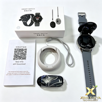 Set Jam Tangan Pintar D9 dan Earbuds 2-in-1 TWS Nirkabel, Layar 1,46 Inci, Tahan Air IP67, Pelacak Kesehatan dan Olahraga, Android IOS