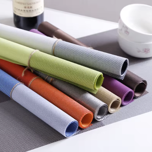 Manteles Individuales de PVC de Alta Calidad, Juego de Manteles Decorativos para Mesa de Restaurante, Hotel, Lujo, Dorado, Plástico Tejido, para Cena, Plato, Vajilla - Product Image 3