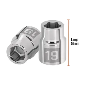 BOX 3 Douille 19 mm, 6 points, entraînement 3/4 po, TRUPER - Product Image 3