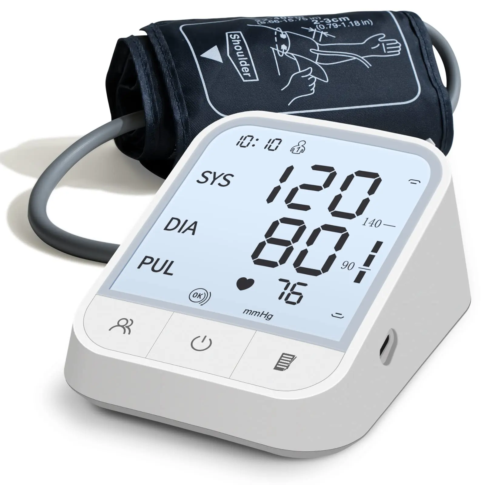 Automatic Electronic Sphygmomanometer Máy Đo Huyết Áp Cánh Tay Trên Máy Đo Huyết Áp Dưới Cao Máy Đo Huyết Áp Kỹ Thuật Số