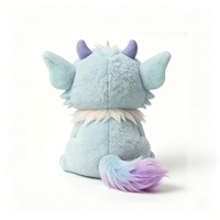 Peluche Dragon Fantaisie Bleu Clair Mignon et Moelleux en Gros, Idéal pour Cadeau de Fêtes, Jouet en Peluche Personnalisé, Vente Chaude