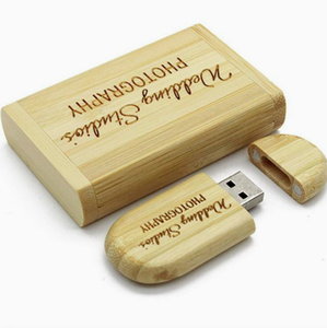 Custom Logo UV Printing Wooden USB Flash Drive 1GB-256GB High Speed Eco-Friendly Promotional Memory Stick for Gifts
