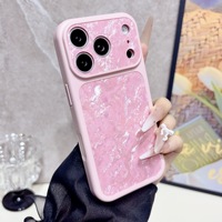 Coque de téléphone portable transparente de style bonbon pour iPhone 16 Pro avec protection anti-traces de doigts et logo personnalisé
