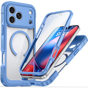 Coque de téléphone double couche 2 en 1 TPU PC pour iPhone 18 17 Pro Max, coque transparente intégrale pour iPhone 18 Pro Max - Product Image 4