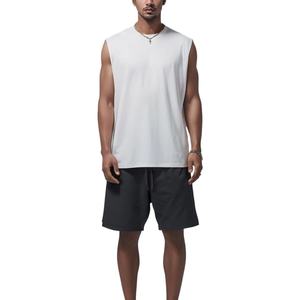 Factory Supply Men's Cotton <b>Blend</b> Plus Size Tank Top With Round Neck - Tank Tops Mens - Product Image 2