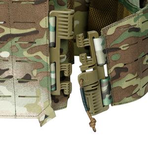Wear-resistant AV-8130 1000D Polyester <b>Tactical</b> <b>Vest</b> Quick Release Plate Carrier with Zipper Closure Waterproof - Product Image 5