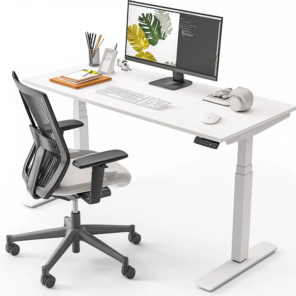 2024 nuova scrivania regolabile elevante in altezza elettrica Stand Up Desk tavolo da ufficio Smart mobili per la casa moderna