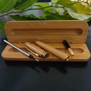 ปากกาลูกลื่นไม้ไผ่หมึกสีน้ำเงินความกว้างในการเขียน1.0มม. สำหรับให้เป็นของขวัญ - Product Image 1