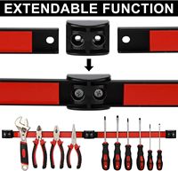 Bande porte-outil magnétique de 12 "6 paquets de barre d'organisation d'outils magnétiques en métal pour garage