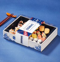 Caja de Madera para Comida para Llevar, Sushi, Postres, Repostería, Tiramisú, Pastel, Envase de Madera para Alimentos