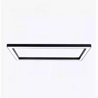 Luminaire suspendu LED rectangulaire linéaire moderne et simple Dengbeiwang avec structure métallique pour table de billard en salle de billard