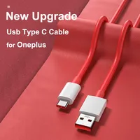 PD 65W Supervooc Câble de chargeur rapide pour OnePlus Ace 12 11 10T 9 7T Pro USB C Type C Câble Warp Dash Charge 6T 5T Fil de données TPE