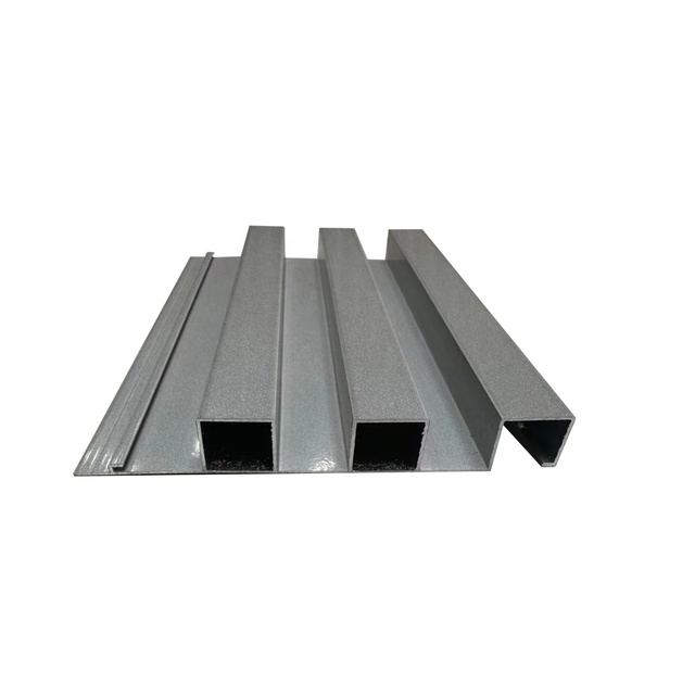 Aluminum Alloy Fluted Wall Plate & Background Panel Water/Fire Resistant Contemporary Design for Mall Walls