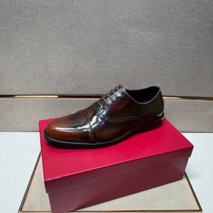 Zapatos Oxford de Cordones para Hombre, Estilo Británico Retro, Casuales de Negocios, de Cuero Genuino, Antideslizantes y Flexibles - Product Image 4