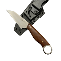 Mr. Takemoto Straight-Edge Mes, Een Veelzijdig Ontwerp Uit Één Stuk Voor Buiten Kamperen, Geschikt Voor Het Snijden Van Vlees En Fruit.