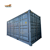 Conteneur maritime High Cube de 20 pieds en acier Corten, avec ouverture latérale complète, porte-documents et étagères personnalisées