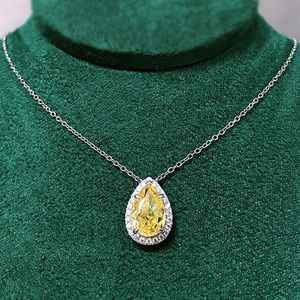 Collar con Colgante en Forma de Lágrima para Mujer, Cadena Elegante para Clavícula, Joyería de Moda para Uso Diario, Regalo - Product Image 5