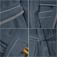 Peignoir unisexe à capuche, double face, très absorbant, lavable en machine, idéal pour coffret cadeau et après le bain, taille unique, avec ceinture