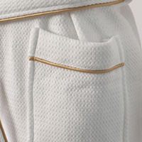 Peignoir de luxe en coton pour hôtel et spa avec capuche, pour femme, fabrication directe, confortable, pour toutes les saisons